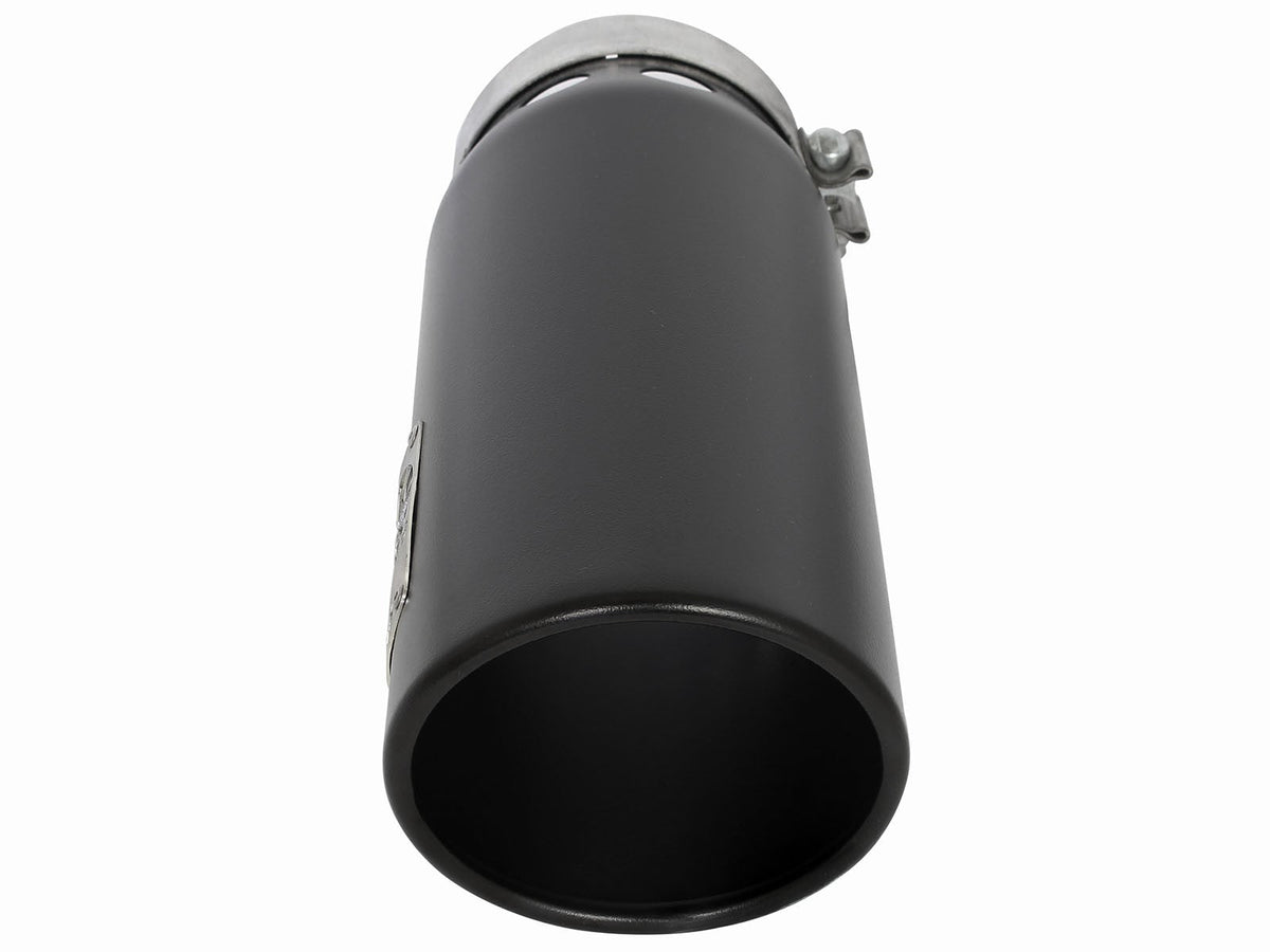 Mach Force-Xp 409 Stainless Steel Clamp-on Exhaust Tip Black Right Side Exit 5 Inch Inlet x 6 Inch Outlet x 16 Inch L aFe Power aFe Power