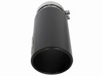 Mach Force-Xp 409 Stainless Steel Clamp-on Exhaust Tip Black Right Side Exit 5 Inch Inlet x 6 Inch Outlet x 16 Inch L aFe Power aFe Power