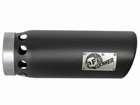 Mach Force-Xp 409 Stainless Steel Clamp-on Exhaust Tip Black Right Side Exit 5 Inch Inlet x 6 Inch Outlet x 16 Inch L aFe Power aFe Power
