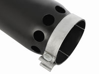 Mach Force-Xp 409 Stainless Steel Clamp-on Exhaust Tip Black Right Side Exit 5 Inch Inlet x 6 Inch Outlet x 16 Inch L aFe Power aFe Power