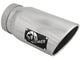 Mach Force-Xp 304 Stainless Steel Clamp-on Exhaust Tip Polished 5 Inch Inlet x 6 Inch Outlet x 12 Inch L Right aFe Power aFe Power