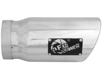 Mach Force-Xp 304 Stainless Steel Clamp-on Exhaust Tip Polished 5 Inch Inlet x 6 Inch Outlet x 12 Inch L Right aFe Power aFe Power