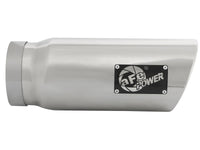 Mach Force-Xp 304 Stainless Steel Clamp-on Exhaust Tip Polished 5 Inch Inlet x 6 Inch Outlet x 15 Inch L aFe Power aFe Power