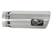 Mach Force-Xp 304 Stainless Steel Intercooled Clamp-on Exhaust Tip Polished 5 Inch Inlet x 6 Inch Outlet x 16 Inch L aFe Power aFe Power