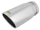 Mach Force-Xp 304 Stainless Steel Clamp-on Exhaust Tip Polished 5 Inch Inlet x 6 Inch Outlet x 12 Inch L Rear aFe Power aFe Power