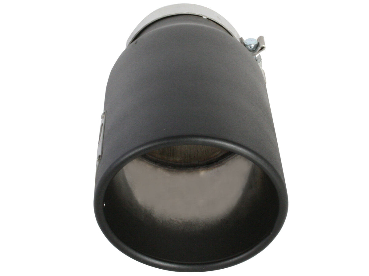 Mach Force-Xp 409 Stainless Steel Clamp-on Exhaust Tip Black Right Side Exit 5 Inch Inlet x 7 Inch Outlet x 15 Inch L aFe Power aFe Power