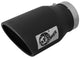 Mach Force-Xp 409 Stainless Steel Clamp-on Exhaust Tip Black Left Side Exit 5 Inch Inlet x 7 Inch Outlet x 12 Inch L aFe Power aFe Power