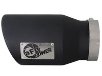 Mach Force-Xp 409 Stainless Steel Clamp-on Exhaust Tip Black Left Side Exit 5 Inch Inlet x 7 Inch Outlet x 12 Inch L aFe Power aFe Power