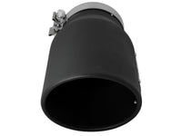 Mach Force-Xp 409 Stainless Steel Clamp-on Exhaust Tip Black Left Side Exit 5 Inch Inlet x 7 Inch Outlet x 12 Inch L aFe Power aFe Power