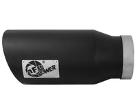 Mach Force-Xp 409 Stainless Steel Clamp-on Exhaust Tip Black Left Side Exit 5 Inch Inlet x 7 Inch Outlet x 15 Inch L aFe Power aFe Power