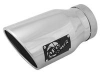 Mach Force-Xp 304 Stainless Steel Clamp-on Exhaust Tip Polished Left Side Exit 5 Inch Inlet x 7 Inch Outlet x 12 Inch L aFe Power aFe Power