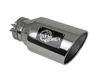 Mach Force-Xp 304 Stainless Steel Clamp-on Exhaust Tip Polished 5 Inch Inlet x 8 Inch Outlet x 15 Inch L aFe Power aFe Power