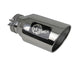 Mach Force-Xp 304 Stainless Steel Clamp-on Exhaust Tip Polished 5 Inch Inlet x 8 Inch Outlet x 15 Inch L aFe Power aFe Power