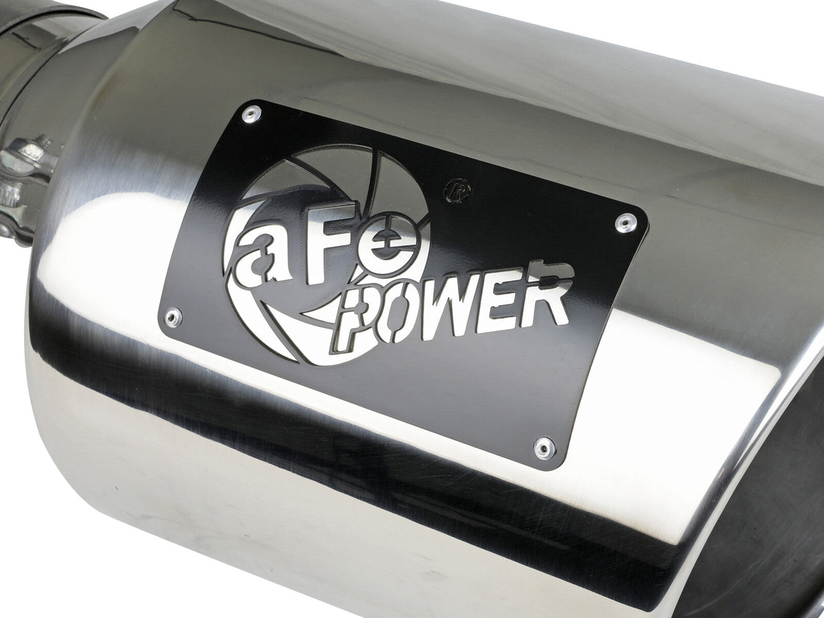 Mach Force-Xp 304 Stainless Steel Clamp-on Exhaust Tip Polished 5 Inch Inlet x 8 Inch Outlet x 15 Inch L aFe Power aFe Power