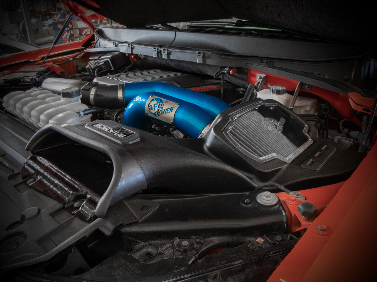 Momentum Xp Cold Air Intake System w/ Pro Dry S Filter Blue Ford F-150 Raptor 21-26 V6-3.5L (tt) aFe Power aFe Power