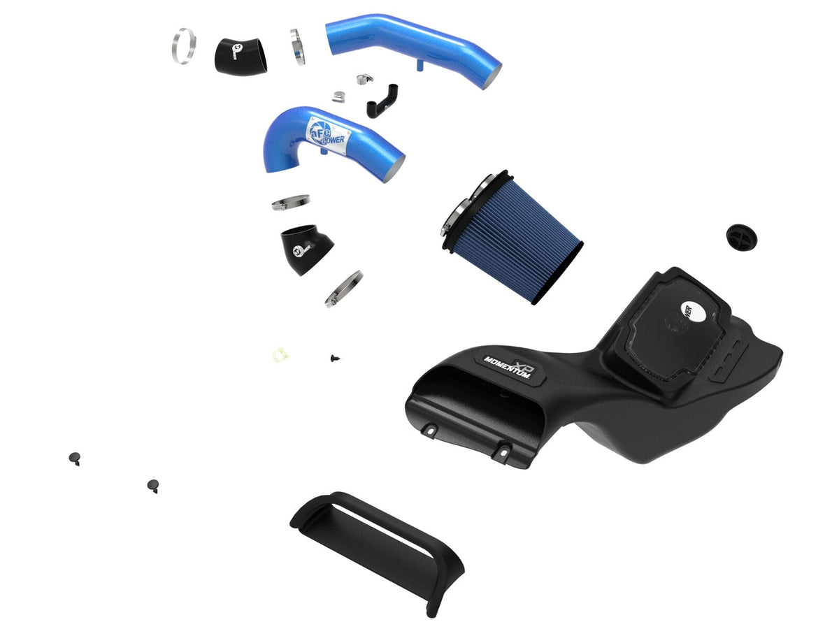 Momentum Xp Cold Air Intake System w/ Pro 5R Filter Blue Ford F-150 Raptor 21-26 V6-3.5L (tt) aFe Power aFe Power