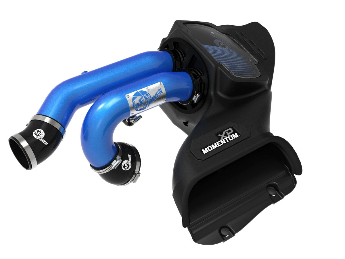 Momentum Xp Cold Air Intake System w/ Pro 5R Filter Blue Ford F-150 Raptor 21-26 V6-3.5L (tt) aFe Power aFe Power