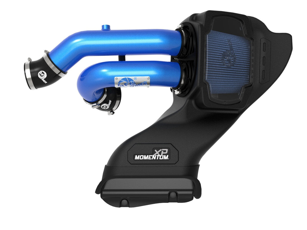 Momentum Xp Cold Air Intake System w/ Pro 5R Filter Blue Ford F-150 Raptor 21-26 V6-3.5L (tt) aFe Power aFe Power
