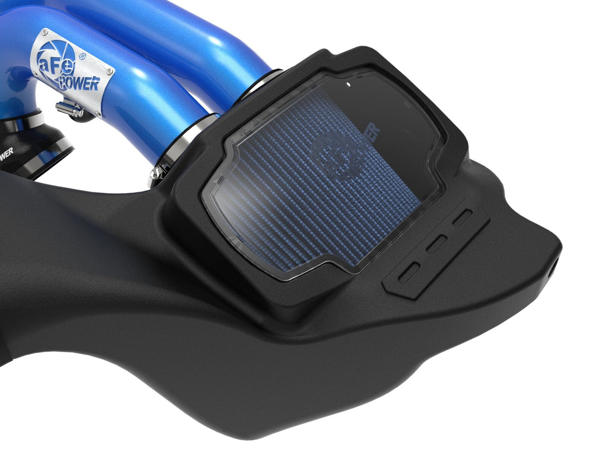 Momentum Xp Cold Air Intake System w/ Pro 5R Filter Blue Ford F-150 Raptor 21-26 V6-3.5L (tt) aFe Power aFe Power