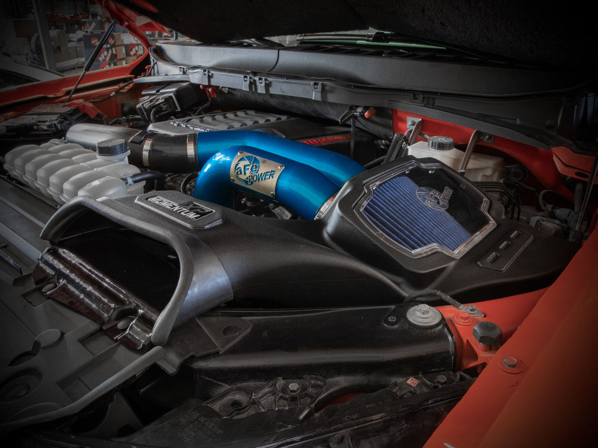 Momentum Xp Cold Air Intake System w/ Pro 5R Filter Blue Ford F-150 Raptor 21-26 V6-3.5L (tt) aFe Power aFe Power