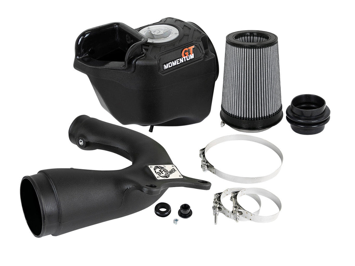 Momentum GT Cold Air Intake System w/ Pro Dry S Filter Jeep Wrangler (JK) 12-18 V6-3.6L 9 Percent Air Flow Gain aFe Power aFe Power