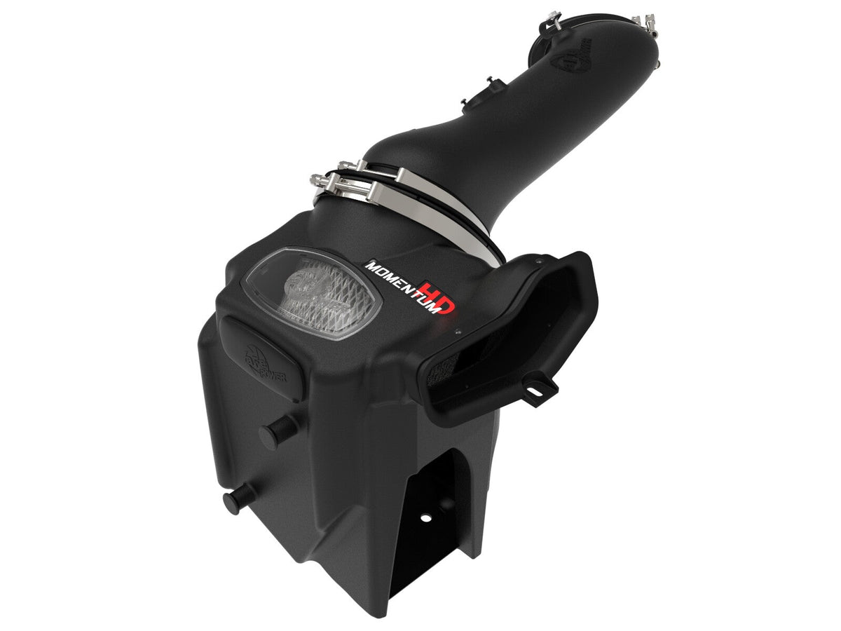Momentum HD Cold Air Intake System w/ Pro Dry S Filter Ford Diesel Trucks 20-26 V8-6.7L (td) aFe Power aFe Power