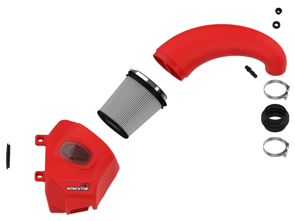 Momentum GT Cold Air Intake System Red w/ Pro Dry S Filter Ram 1500 (Dt) 19-26 V8-5.7L Hemi aFe Power aFe Power