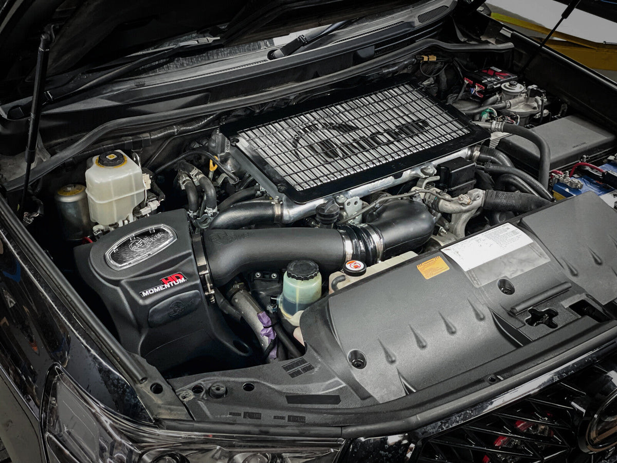 Momentum HD Cold Air Intake System w/ Pro Dry S Filter Toyota Land Cruiser (J200) 08-21 V8-4.5L (td) aFe Power aFe Power