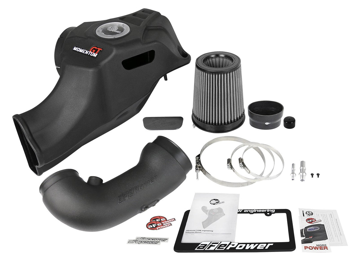 Momentum GT Cold Air Intake System w/ Pro Dry S Filter Ford Mustang GT 18-23 V8-5.0L aFe Power aFe Power