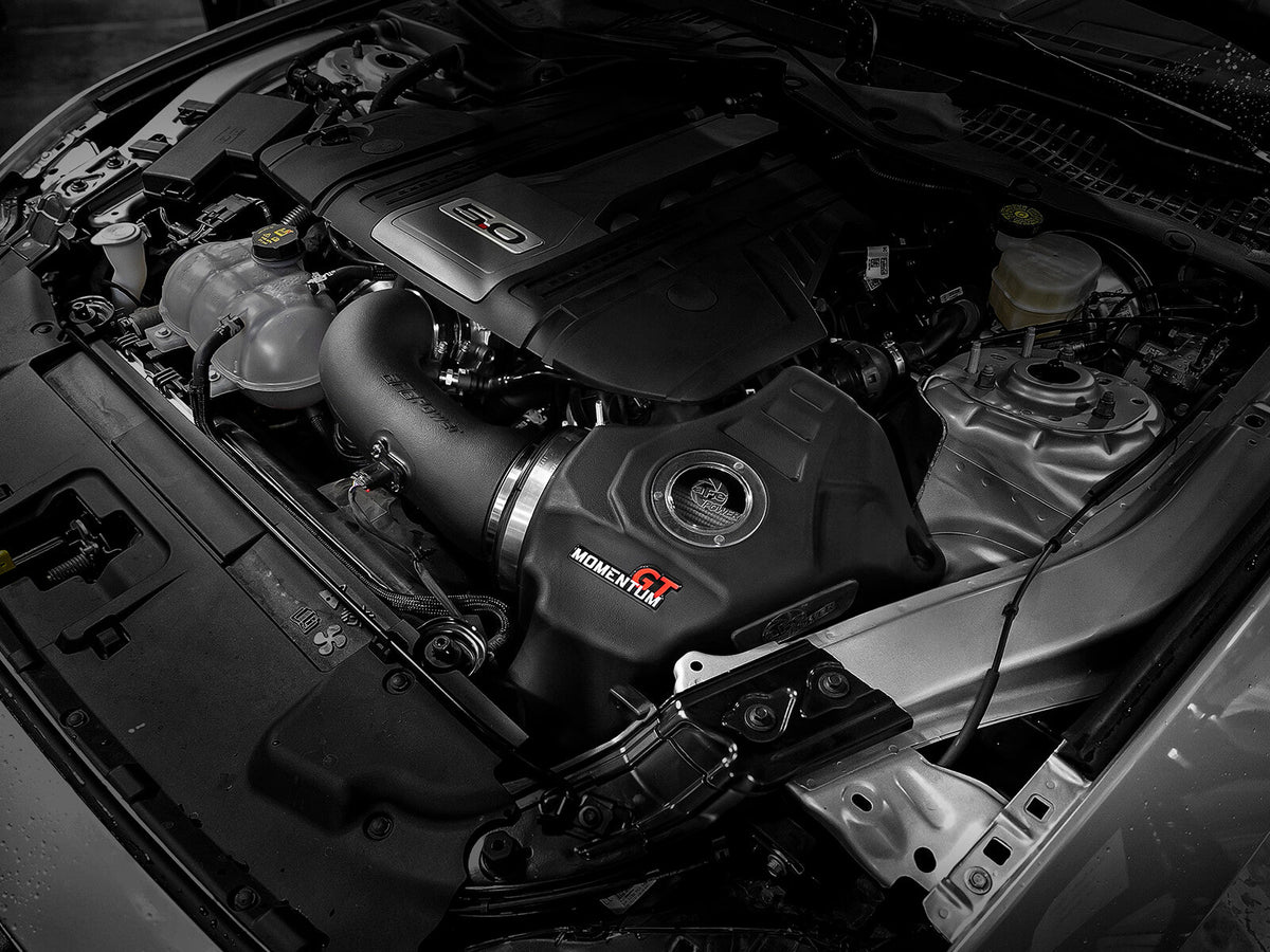 Momentum GT Cold Air Intake System w/ Pro Dry S Filter Ford Mustang GT 18-23 V8-5.0L aFe Power aFe Power