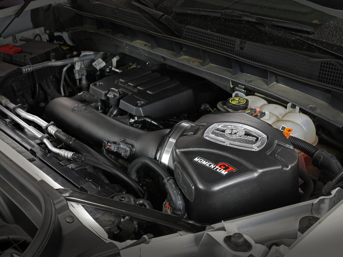Momentum GT Cold Air Intake System w/ Pro Dry S Filter GM Silverado/Sierra 1500 19-26 L4-2.7L (t) aFe Power aFe Power