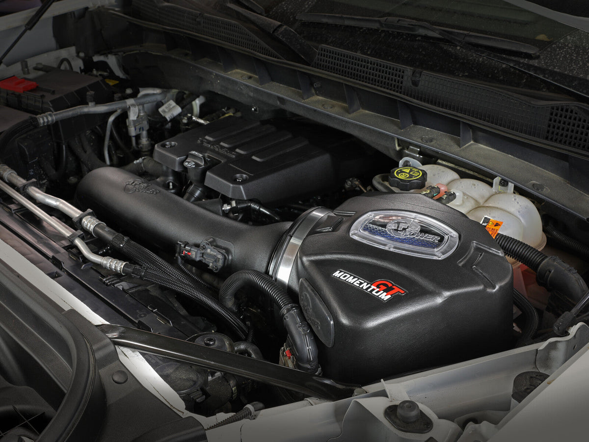 Momentum GT Cold Air Intake System w/ Pro 5R Filter GM Silverado/Sierra 1500 19-26 L4-2.7L (t) aFe Power aFe Power