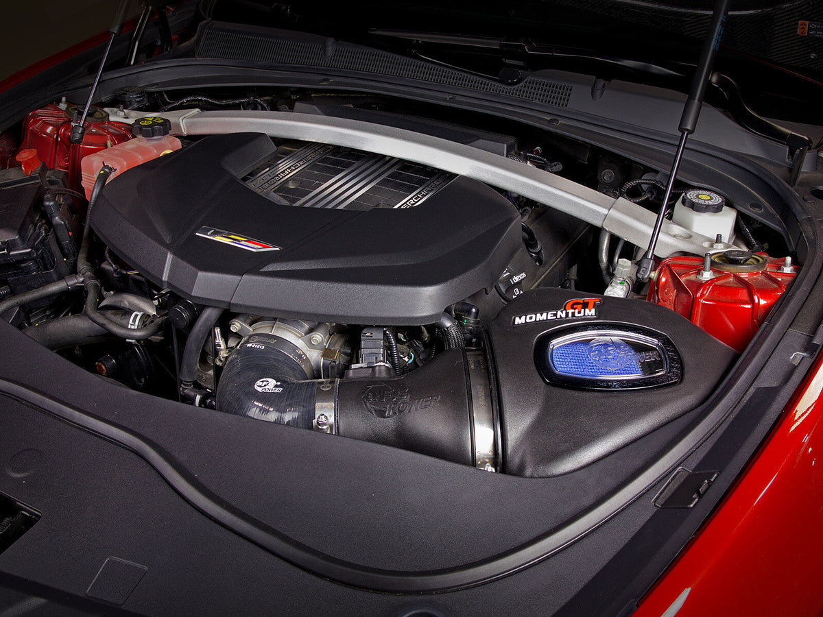 Momentum GT Cold Air Intake System w/ Pro 5R Filter Cadillac Cts-V 16-19 V8-6.2L (sc) aFe Power aFe Power