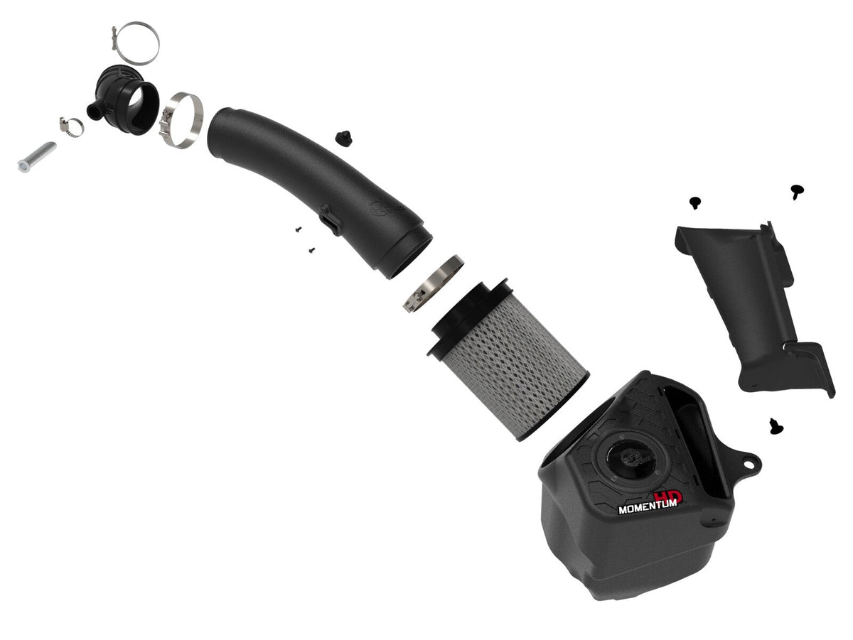 Momentum HD Cold Air Intake System w/ Pro Dry S Filter Jeep Wrangler (Jl)/Gladiator (Jt) 20-23 V6-3.0L (td) EcoDiesel aFe Power aFe Power