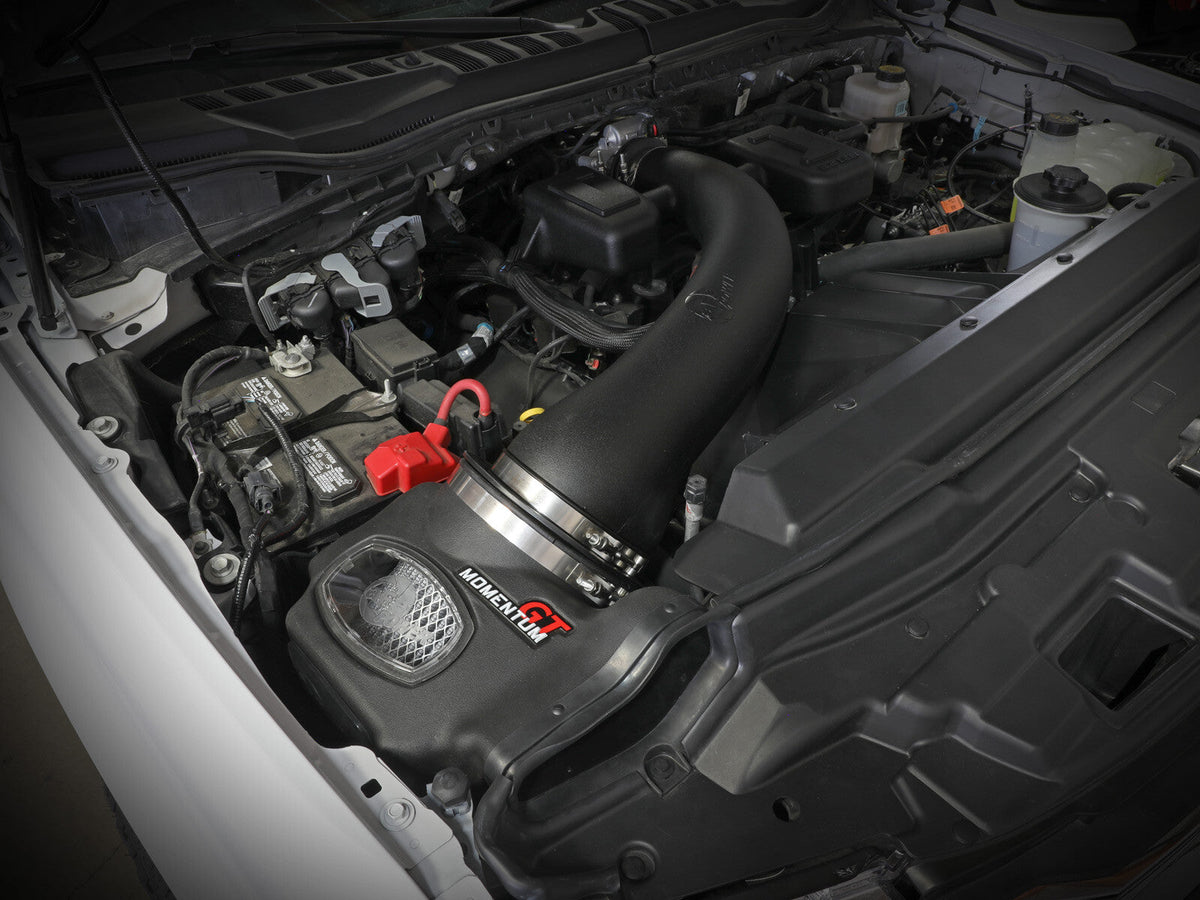 Momentum GT Cold Air Intake System w/ Pro Dry S Filter Ford F-250/F-350 20-22 V8-6.2L aFe Power aFe Power
