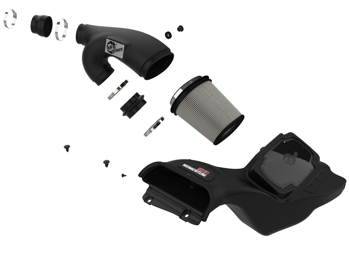 Momentum GT Cold Air Intake System w/ Pro Dry S Filter Ford F-150 21-26 V6-3.5L (tt) aFe Power aFe Power