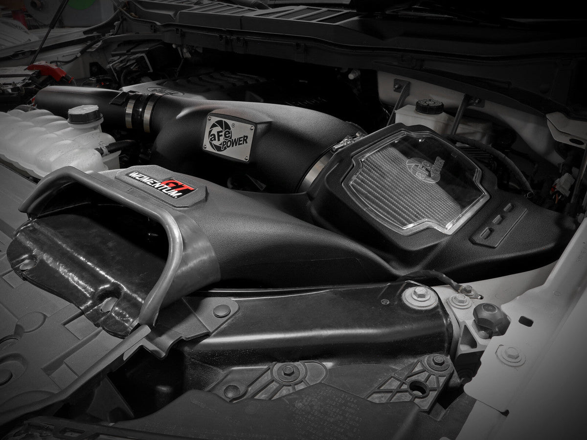 Momentum GT Cold Air Intake System w/ Pro Dry S Filter Ford F-150 21-26 V6-3.5L (tt) aFe Power aFe Power