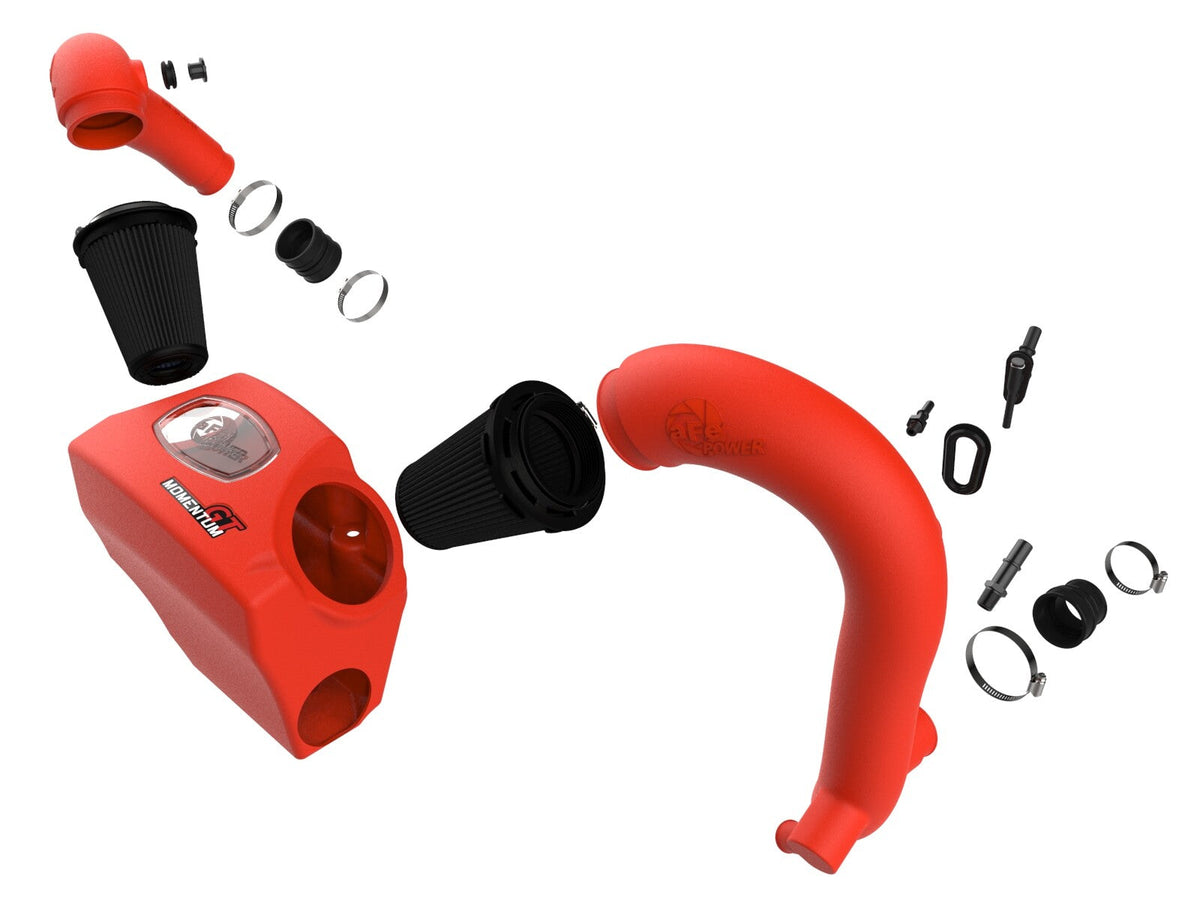 Momentum GT Cold Air Intake System Red w/ Pro Dry S Filter Ford Explorer St 20-26 V6-3.0L (tt) aFe Power aFe Power