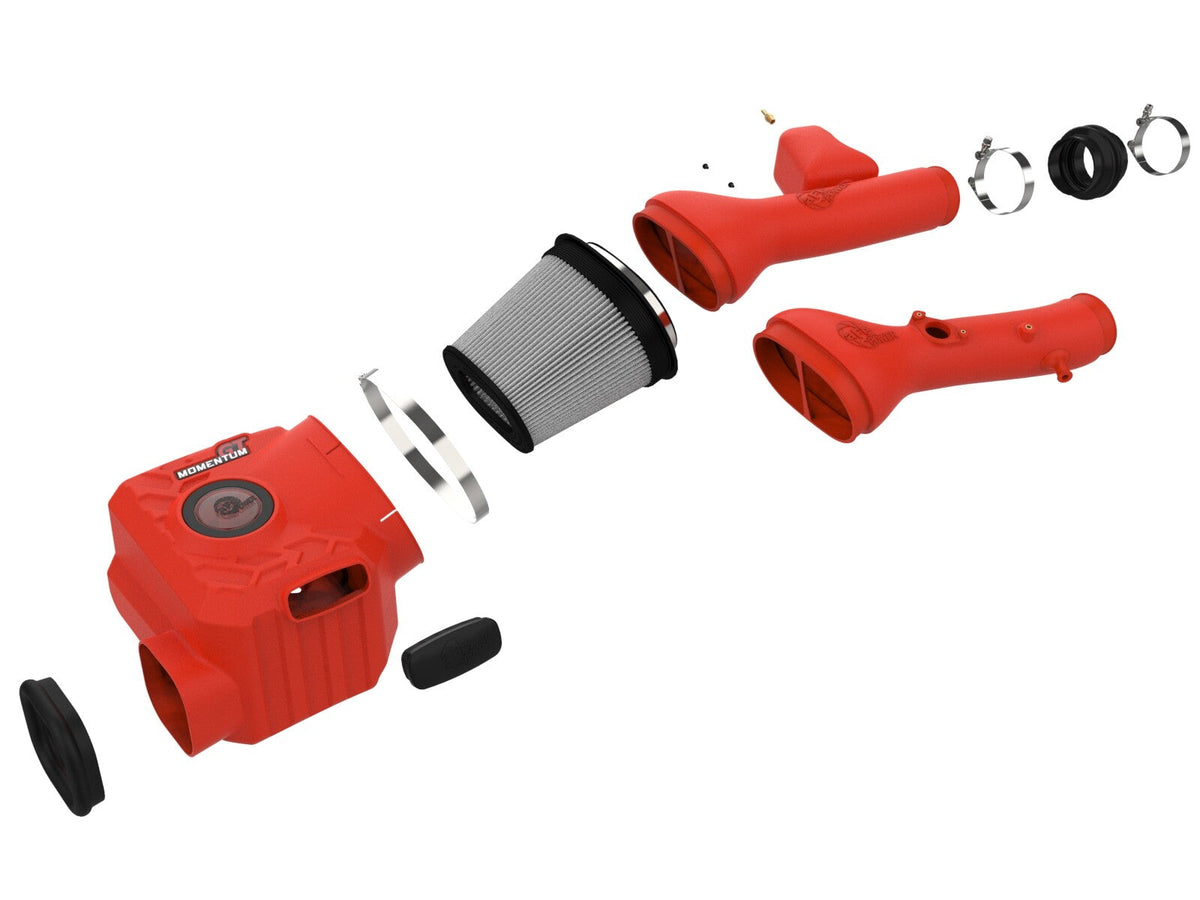 Momentum GT Cold Air Intake System Red w/ Pro Dry S Filter Toyota Fj Cruiser 07-23/4Runner 03-24 V6-4.0L aFe Power aFe Power