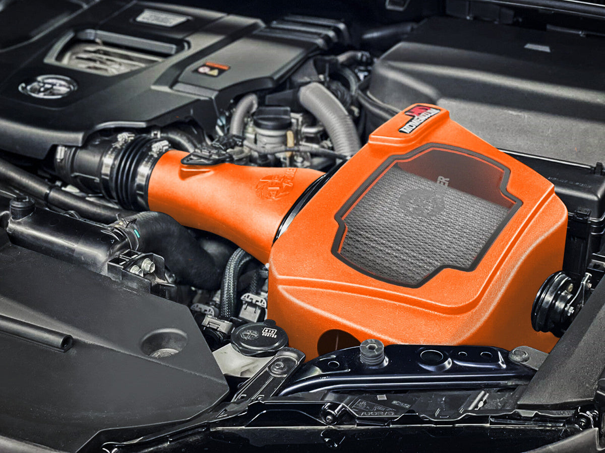 Momentum HD Cold Air Intake System Orange w/ Pro Dry S Filter Toyota Land Cruiser (J300) 22-26 V6-3.3L (td) aFe Power aFe Power