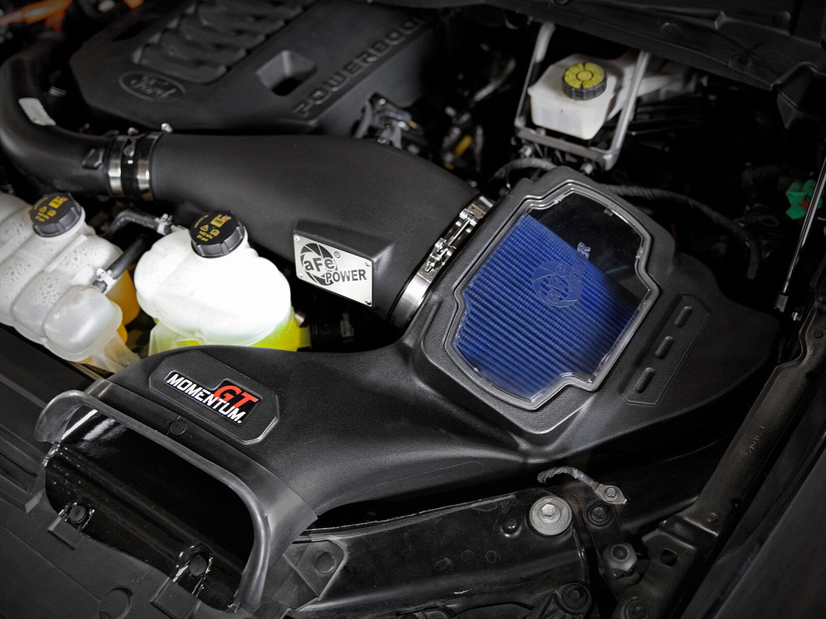 Momentum GT Cold Air Intake System w/ Pro 5R Filter Ford F-150 21-26 V6-3.5L (tt) PowerBoost aFe Power aFe Power