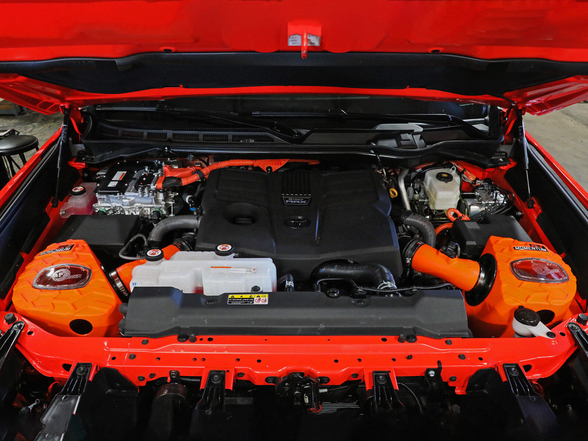 Momentum GT Cold Air Intake System Orange w/ Black Pro 5R Filter Toyota Tundra 22-26 V6-3.4L (tt) aFe Power aFe Power