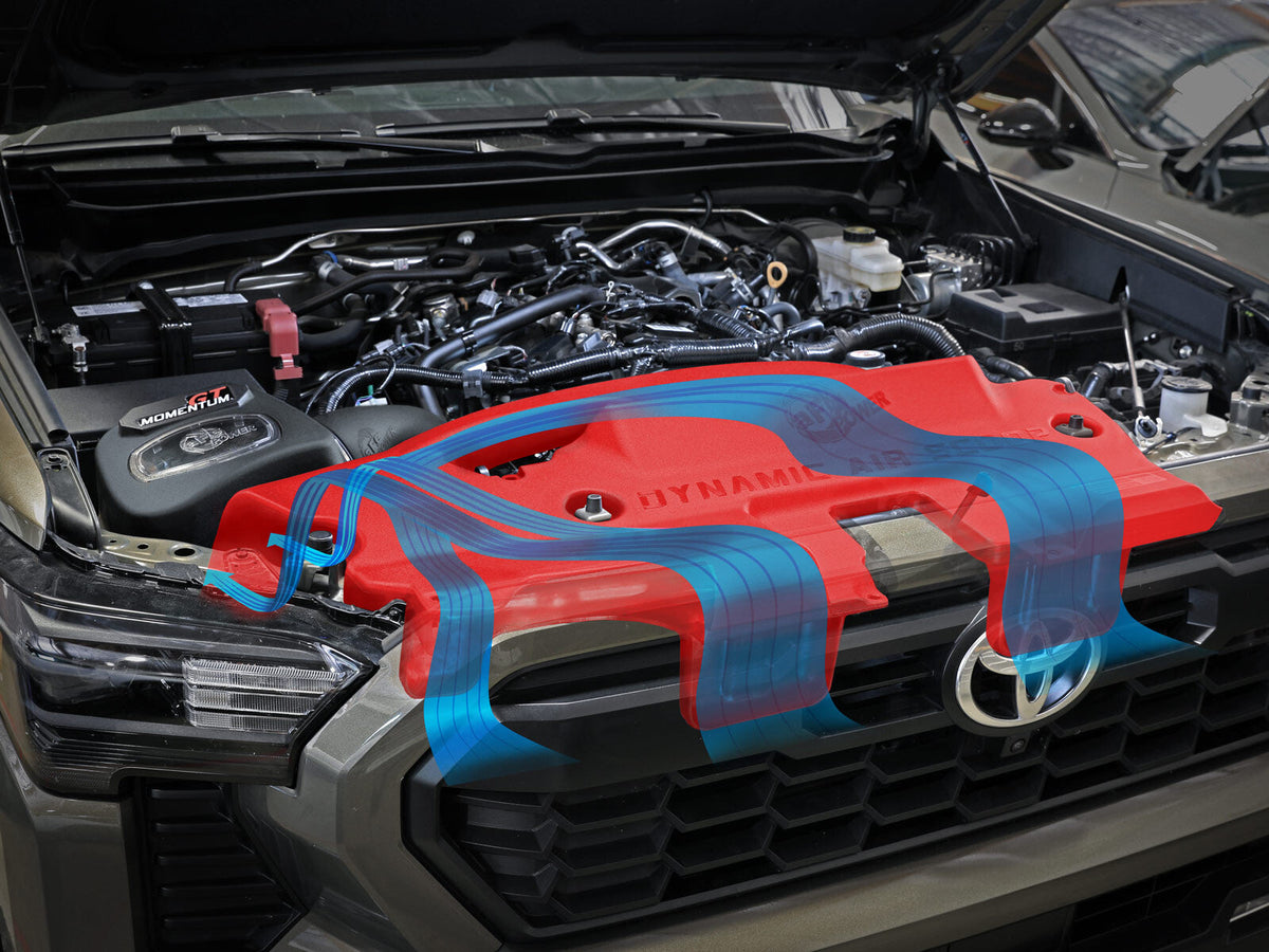 Dynamic Air Scoop XL D.A.S. Red For Intake kits 50-70119D and 50-70119R aFe Power aFe Power