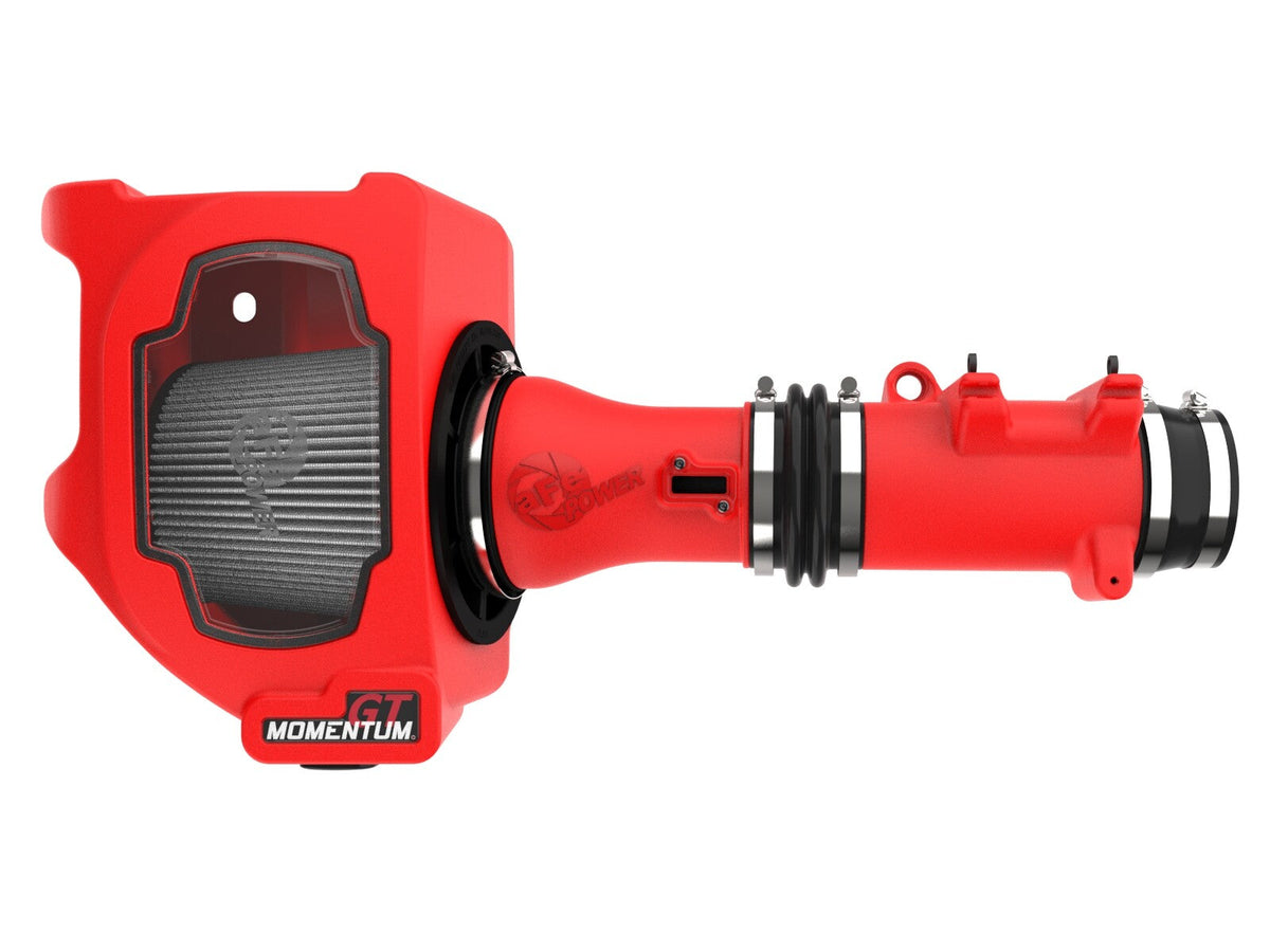 Momentum GT Cold Air Intake System Red w/ Pro Dry S Filter Ram 1500 25-26 L6-3.0L (tt) aFe Power aFe Power