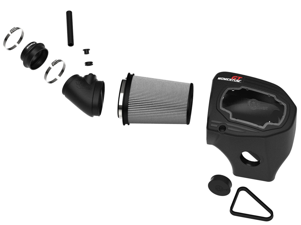 Momentum GT Cold Air Intake System w/ Pro Dry S Filter Dodge Challenger 11-23 V8-6.4L w/ Shaker Hood aFe Power aFe Power