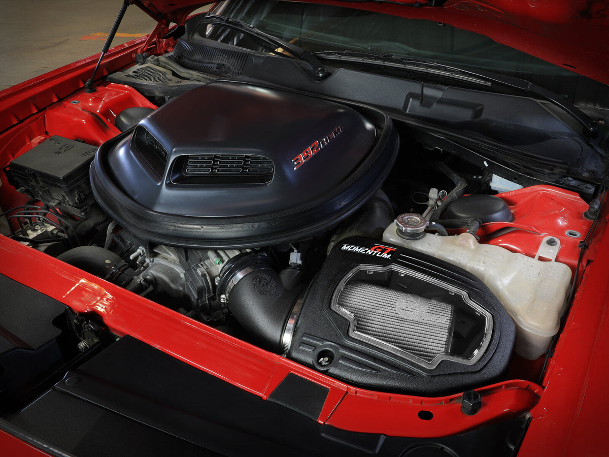 Momentum GT Cold Air Intake System w/ Pro Dry S Filter Dodge Challenger 11-23 V8-6.4L w/ Shaker Hood aFe Power aFe Power