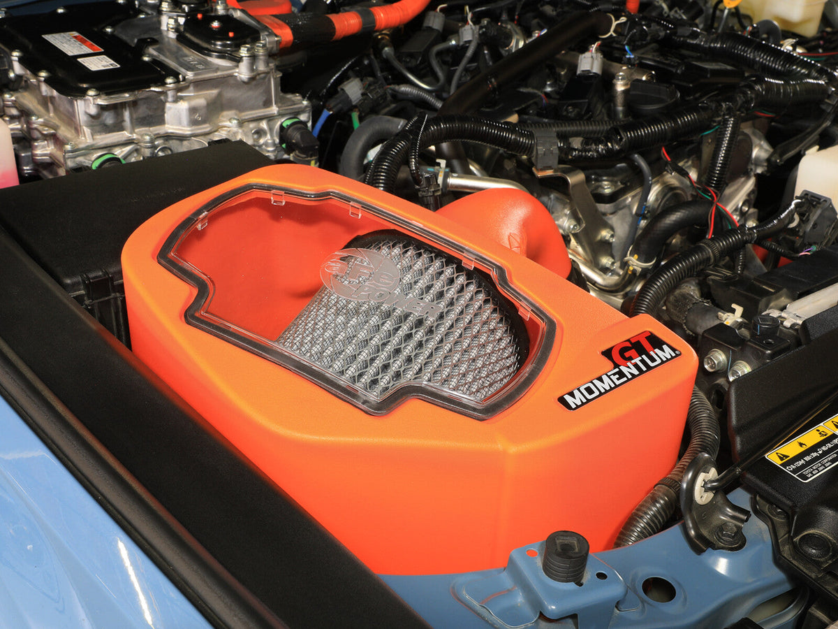 Momentum GT Cold Air Intake System Orange w/ Pro Dry S Filter Toyota Land Cruiser (J250) 24-26 L4-2.4L (t) aFe Power aFe Power