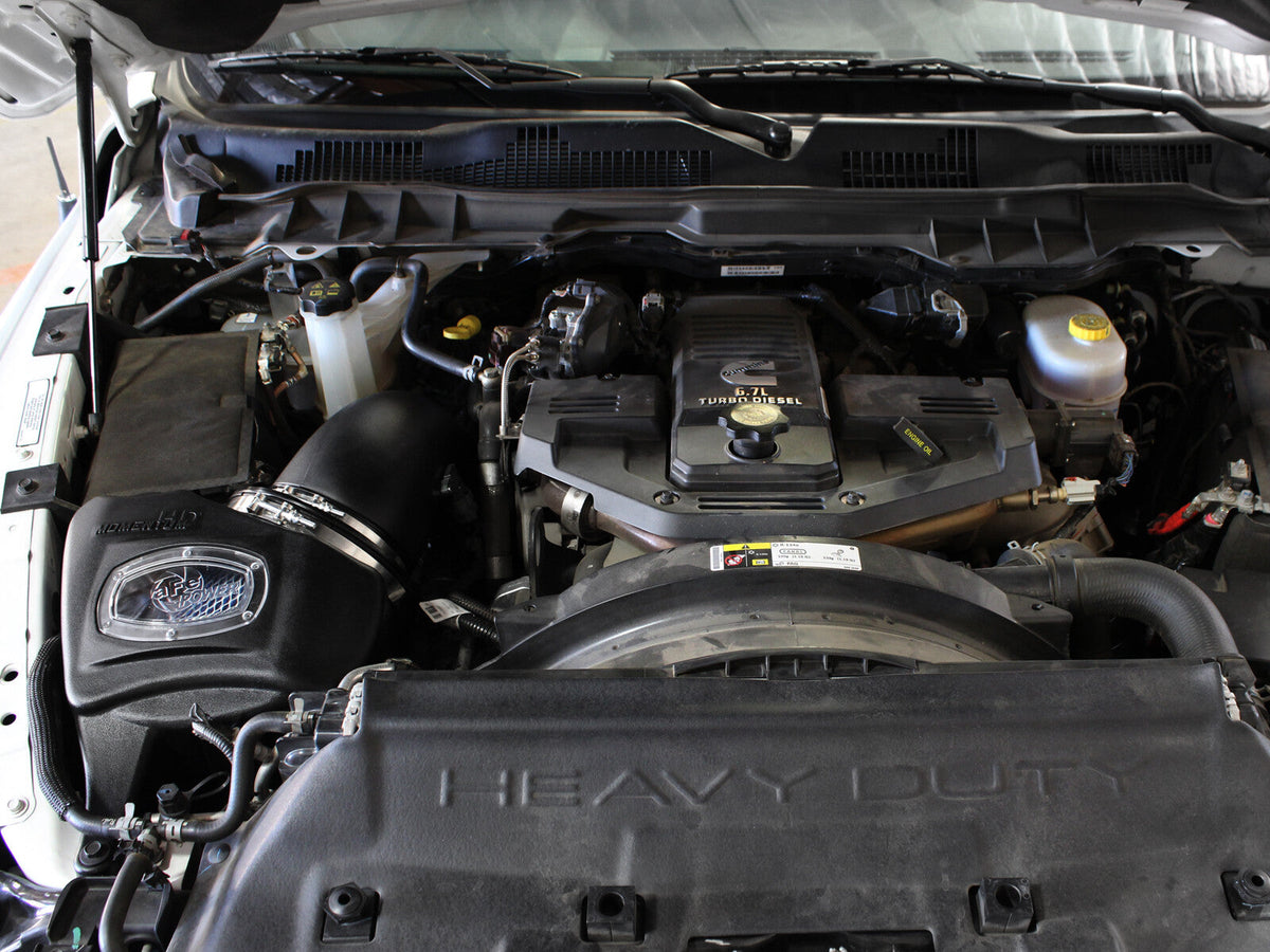 Momentum HD Cold Air Intake System w/ Pro 10R Filter Dodge Ram Diesel Trucks 13-18 L6-6.7L (td) aFe Power aFe Power