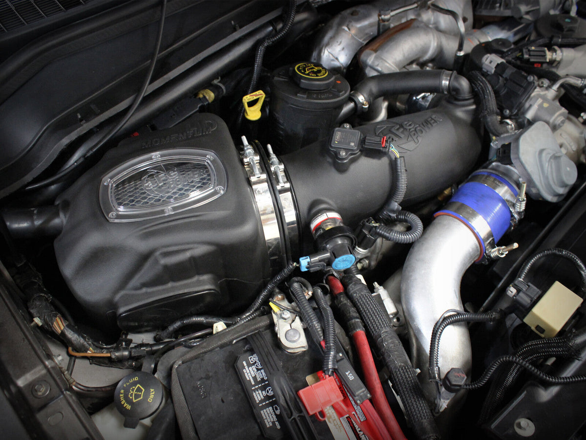 Momentum HD Cold Air Intake System w/ Pro 10R Filter Ford Diesel Trucks 08-10 V8-6.4L (td) aFe Power aFe Power