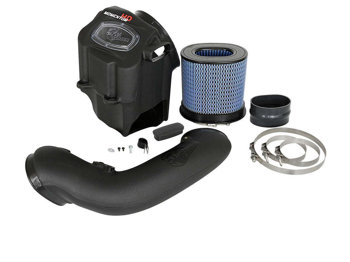 Momentum HD Cold Air Intake System w/ Pro 10R Filter Ford Diesel Trucks 17-19 V8-6.7L (td) aFe Power aFe Power